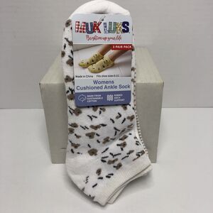 Muk Luks Low Cut Socks 3 Pair Shoe Size 6 to 11 Cotton Blend White